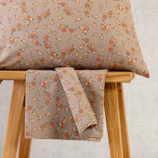 Melinen Home Σεντονι (Σετ 2 Τεμ.) 120Χ200+32 Cesare Apricot Casual Line Mini 50X70cm