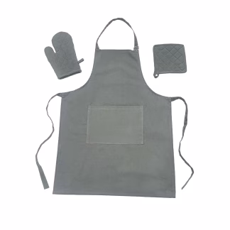 Melinen Home Σετ 3 Τεμ. Ποδια, Πιαστρα &Amp; Γαντι Zoe Olive/Grey 18Χ28