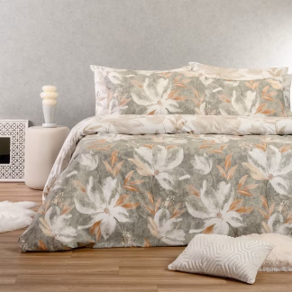 Melinen Home Σετ Σεντονια Μονα Giulia Grey Casual Line (170X270) 170Χ270