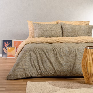 Melinen Home Σετ Σεντονια Υπερδιπλα (Λ) Rafaelo Beige Casual Line (160Χ200+32) 235Χ270