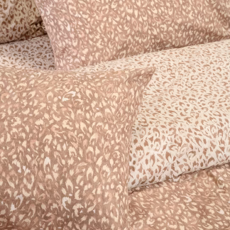 Melinen Home Σετ Μαξιλαροθηκεσ (Π) Leo Mocca Casual Line (50X70) 50Χ70