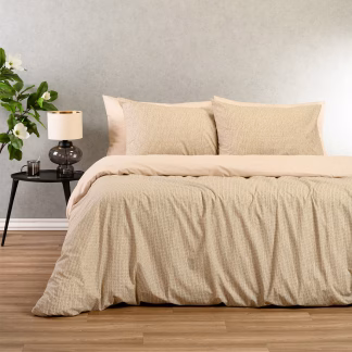 Melinen Home Παπλωματοθηκη Μονη Davide Beige Casual Line (165X245) 165Χ245