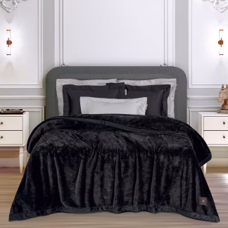 Greenwich Polo Club Κουβερτα Velour King Essential 3975 Black Black Greenwich Polo Club Κουβερτα Velour King Essential 3975 Black Black