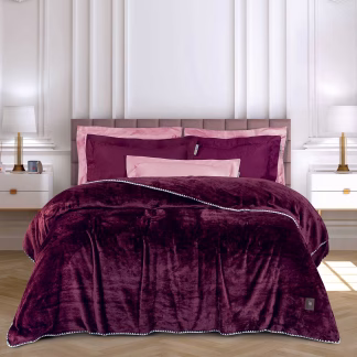 Κουβερτα Fleece 170x240 Essential 4440 Bordeaux