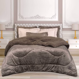 Greenwich Polo Club Κουβερτοπαπλωμα Μονο Essential 3958 Taupe Taupe