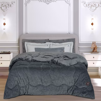 Greenwich Polo Club Κουβερτοπαπλωμα Rabbit Faux Fur King Essential 3954 Grey Grey
