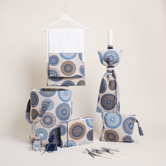 Σετ Βαπτισης Μπλε Μανταλα