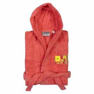 Beauty Home Μπουρνούζι εφηβικό Art 3268  Κοραλί