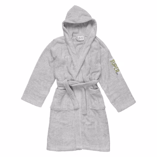 Beauty Home Μπουρνούζι εφηβικό Art 3382 Γκρι Beauty Home Μπουρνούζι εφηβικό Art 3382 Γκρι