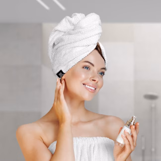 Beauty Home Πετσέτα μαλλιών Turban Art 3407 Λευκό