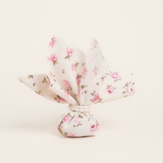 Μαντηλι 27 X 27 Cm Μινι Φλοραλ Εκρου