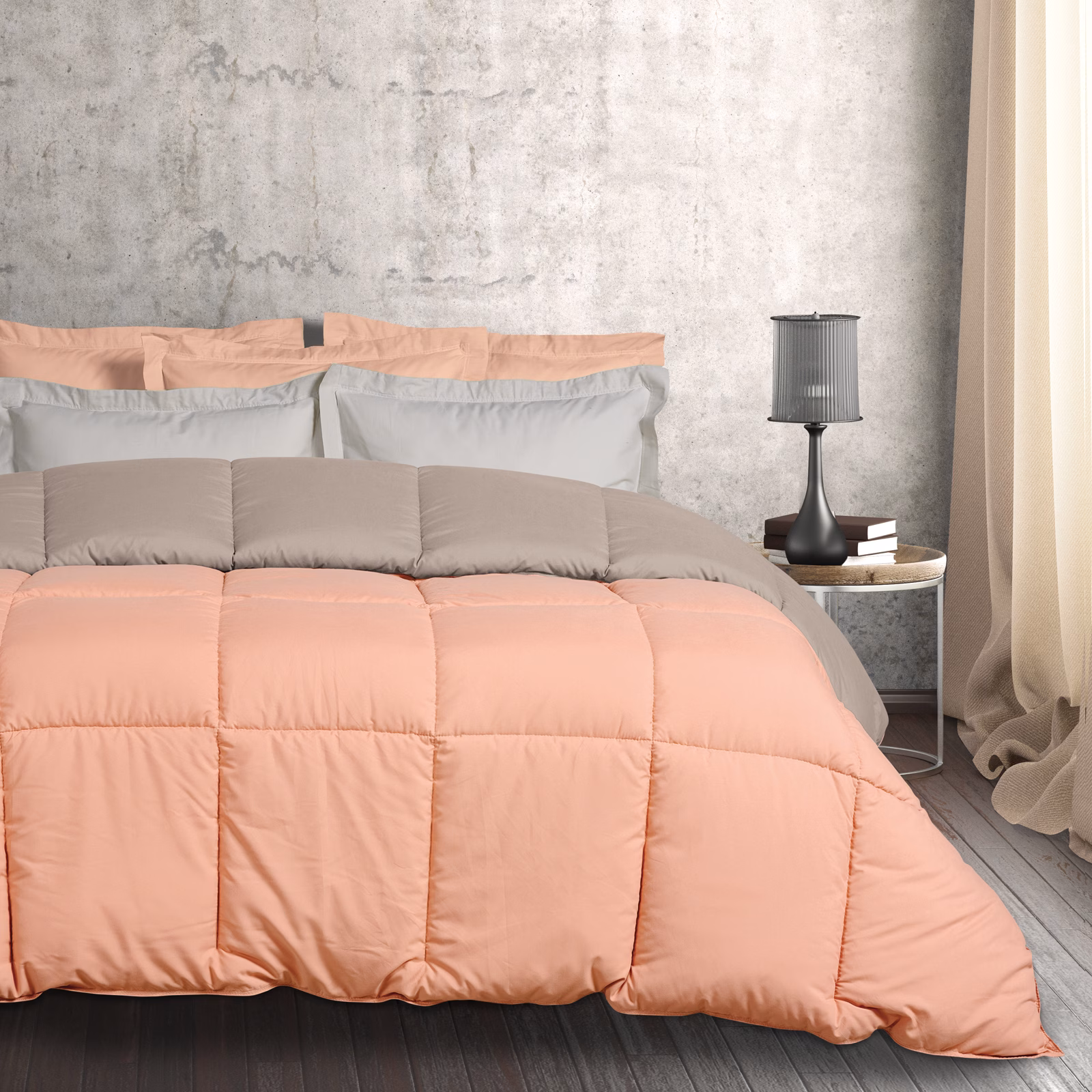 Παπλωμα Μονο Happy 9641 Dark Grey, Terracotta Παπλωμα Μονο Happy 9641 Dark Grey, Terracotta