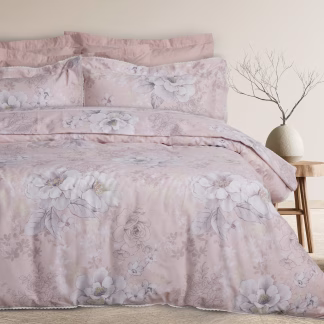Das Home Παπλωματοθηκη Σετ Υπερδιπλη Prestige 1711 Grey - Pink Grey - Pink