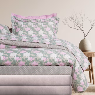 Das Home Σετ Παπλωματοθηκη Υπερδιπλη Daily 3175 Green - Pink Green - Pink Das Home Σετ Παπλωματοθηκη Υπερδιπλη Daily 3175 Green - Pink Green - Pink