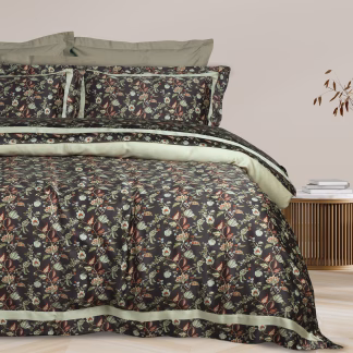 Das Home Παπλωματοθηκη Σετ Υπερδιπλη Executive 1706 Green - Grey Green - Grey