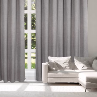 Das Home Κουρτινα Με Κρικουσ 140Χ270 2244 Γκρι Σκουρο Γκρι Σκουρο
