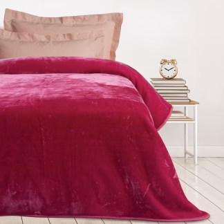Das Kids Κουβερτα Velour Monh 0294 Pink Pink