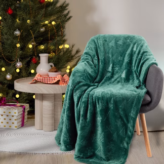 Das Home Κουβερτα Fleece 130Χ170 Christmas 1374 Green Green