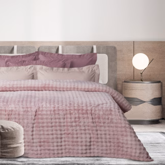 Das Home Κουβερτα Bubble Fleece 220Χ240 1372 Dusty Lilac Dusty Lilac