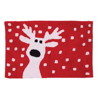 Das Home Ταπετο Μπανιου 50Χ80 Christmas 0850 Red Red