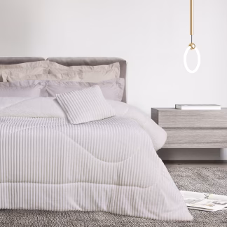 Das Home Κουβερτοπαπλωμα Sherpa Υπερδιπλο 1364 White White