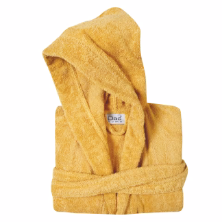 Das Home Μπουρνουζι Medium Ochre Casual 5906 Ochre Ochre