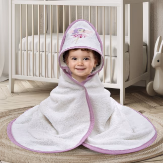 LINO Κάπα Βρεφική (75x75) Hada Λευκό