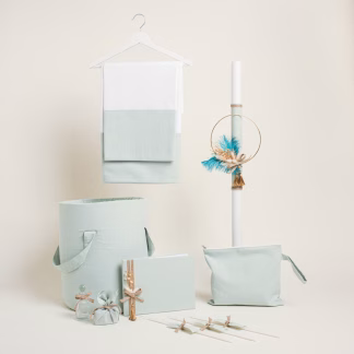 Σετ Βαπτισης Στεφανι Χρυσο Με Αποξηραμενα