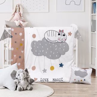 Πάπλωμα Βρεφικό Kitty Art 5189 110x150 Εμπριμέ