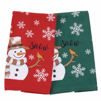 Das Home Christmas Ποτηροπανα Σετ 2Τμχ 30X50 0817 Green - Red Green - Red