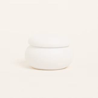 Κεραμικη Μπιζουτιερα Μακαρον 6,5 X 5 Cm Λευκο