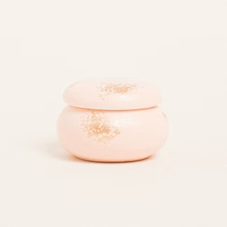 Κεραμικη Μπιζουτιερα Μακαρον Με Χρυση Λεπτομερεια 6,5 X 5 Cm Σομον / Χρυσο