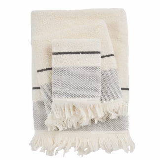 Das Home Σετ Πετσετεσ 3Τεμαχιων Best 0840 Ivory Ivory