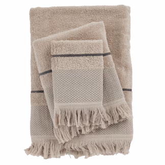 Das Home Σετ Πετσετεσ 3Τεμαχιων Best 0842 Taupe Taupe