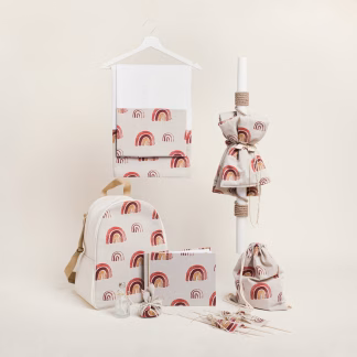 Σετ Βαπτισης Κεραμιδι Ουρανιο Τοξο