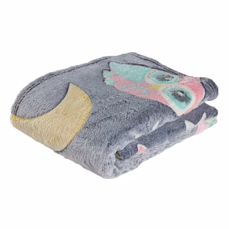 Das Baby Κουβερτα Fleece Κουνιασ Relax 4864 Γκρι - Κιτρινο - Ροζ Γκρι - Κιτρινο - Ροζ