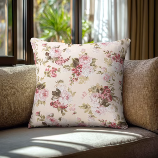 Beauty Home Μαξιλαροθήκη ΦΛΟΡΑΛ VINTAGE   40 x 40 cm