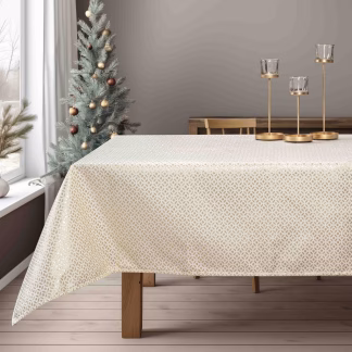 Beauty Home ΤΡΑΠΕΖΟΜΑΝΤΗΛΟ ΖΑΚΑΡ ΕΚΡΟΥ- ΧΡΥΣΟ 135 x 220 cm Beauty Home ΤΡΑΠΕΖΟΜΑΝΤΗΛΟ ΖΑΚΑΡ ΕΚΡΟΥ- ΧΡΥΣΟ 135 x 220 cm