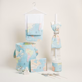 Σετ Βαπτισης Χαρτης Εγχρωμος