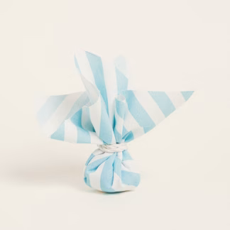 Μαντηλι 27 X 27 Cm Διαγωνια Ριγα Γαλαζιο