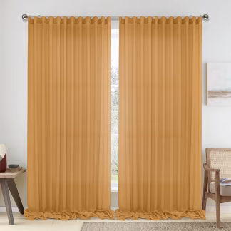 LINO Κουρτίνα Με Τρέσα (300x295) 1010 Ώχρα LINO Κουρτίνα Με Τρέσα (300x295) 1010 Ώχρα