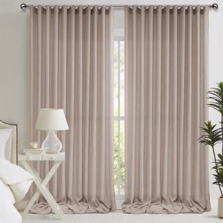 LINO Κουρτίνα Με Τρέσα (150x295) 1003 Taupe