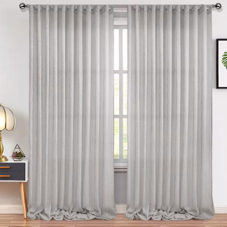 LINO Κουρτίνα Με Τρέσα (150x295) 1001 Γκρι