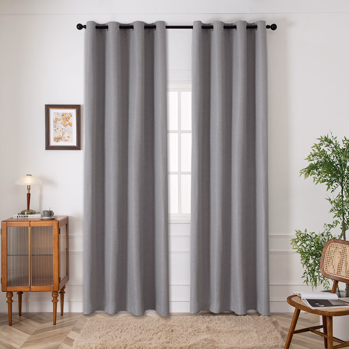 Κουρτίνα Blackout Jacquard Σκίασης Με 8 Μεταλλικούς Κρίκους Glare Art 8444 140x270 Γκρι Κουρτίνα Blackout Jacquard Σκίασης Με 8 Μεταλλικούς Κρίκους Glare Art 8444 140x270 Γκρι