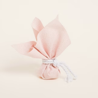 Μαντηλι 27 X 27 Cm Ροζ Με Χρυσο Lurex