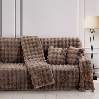 Beauty Home Γούνινο ριχτάρι Μονοθέσιο Art 8722 180x160 Μόκα Beauty Home Γούνινο ριχτάρι Μονοθέσιο Art 8722 180x160 Μόκα