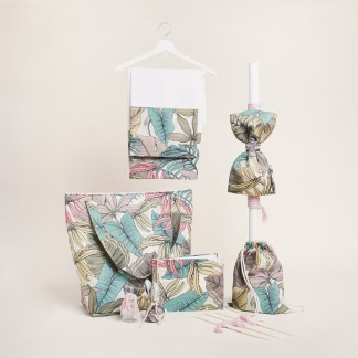 Σετ Βαπτισης Τροπικο Παστελ