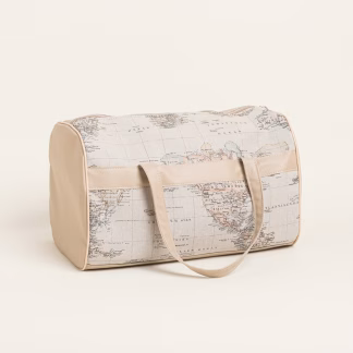 Σακ Βουαγιαζ Χαρτη Vintage 45x30x30cm