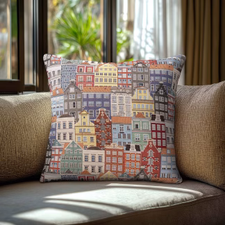 Beauty Home Μαξιλαροθήκη ΣΤΟΦΑ ΣΠΙΤΙΑ   40 x 40 cm