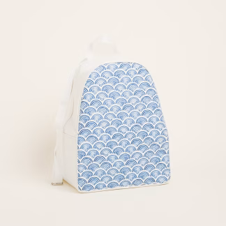 Beauty Home BACKPACK 43x35x23cm ΜΠΛΕ ΚΥΜΑΤΑ Beauty Home BACKPACK 43x35x23cm ΜΠΛΕ ΚΥΜΑΤΑ